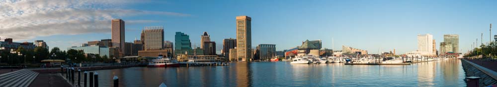 Baltimore Inner Harbor viewed from Maryland Science Center