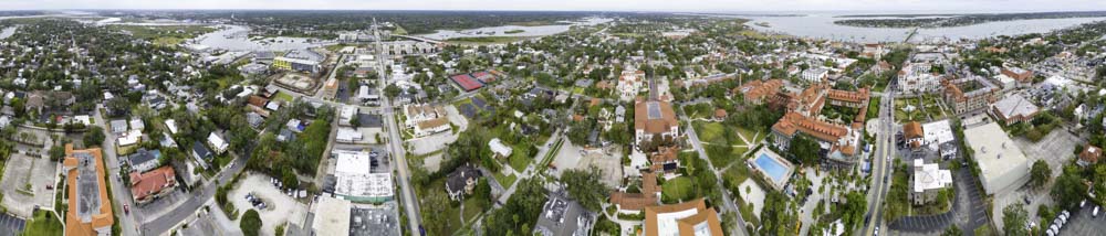 St. Augustine 360�: a bird's-eye view above King St.